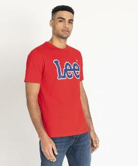 LOGO TEE REGULAR FIT BRIGHT RED