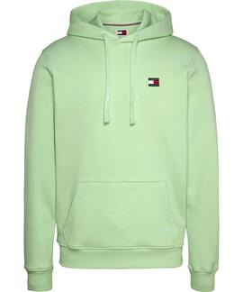 SUDADERA BADGE REGULAR FIT VERDE LIMA