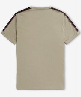 CAMISETA CONTRAST TAPE RINGER T-SHIRT BEIGE