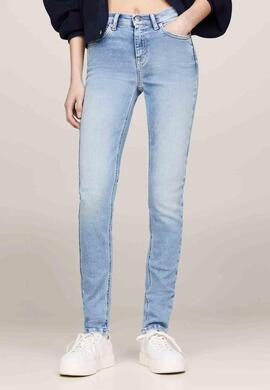 PANTALÓN VAQUERO NORA MID RISE SKINNY BH2210 DENIM LIGHT