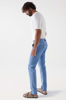 PANTALÓN VAQUERO CHINO S-ACTIV SLIM FIT DENIM AZUL GYMDIGO