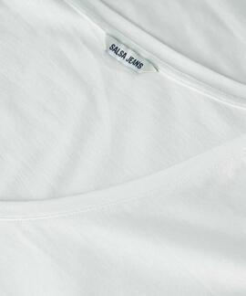 CAMISETA SIN MANGAS BLANCA CON DETALLE TRENZADO