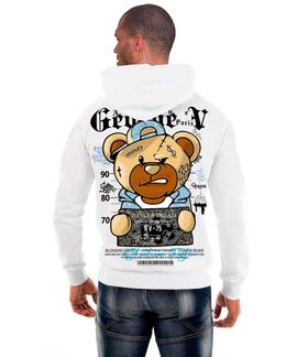 SUDADERA OVERSIZE FIT OSO CON GORRA RUDO SIN BRILLANTES