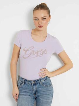 CAMISETA SCRIPT TEE SLIM FIT MALVA