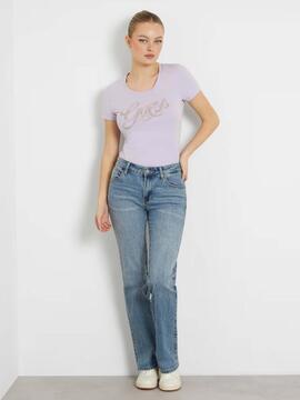 CAMISETA SCRIPT TEE SLIM FIT MALVA