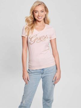 CAMISETA SCRIPT TEE SLIM FIT ROSA