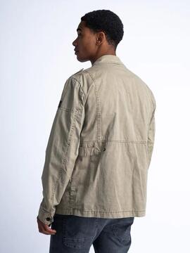 CHAQUETA TWILL JACKET BREEZIFY LIGHT TAN