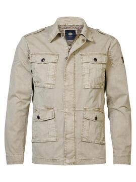 CHAQUETA TWILL JACKET BREEZIFY LIGHT TAN