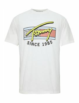 TJM NEON SCRIPT TEE CLASSIC WHITE