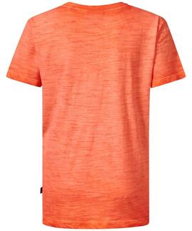 CAMISETA T-SHIRT ARTWORK AZURE NARANJA FLUOR