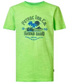 CAMISETA T-SHIRT ARTWORK AZURE VERDE FLUOR