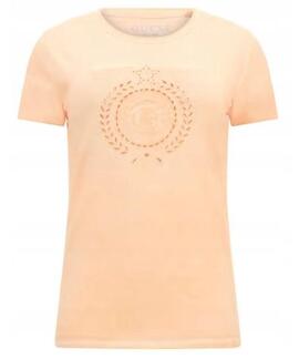 CAMISETA EYELET REGULAR FIT COLOR MELOCOTÓN