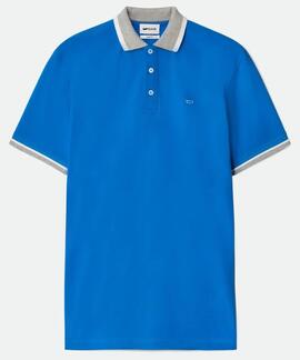 POLO RALPH/S GAS SLIM FIT PIQUÉ ELÁSTICO AZUL ROYAL