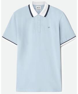 POLO RALPH/S GAS SLIM FIT PIQUÉ ELÁSTICO CELESTE