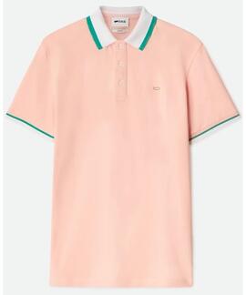 POLO RALPH/S GAS SLIM FIT PIQUÉ ELÁSTICO ROSA