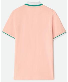 POLO RALPH/S GAS SLIM FIT PIQUÉ ELÁSTICO ROSA