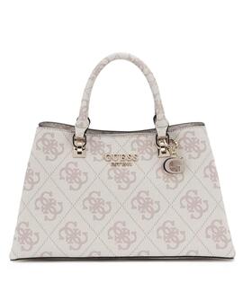 BOLSO DE MANO ELIETTE BEIGE CON LOGOTIPO 4G