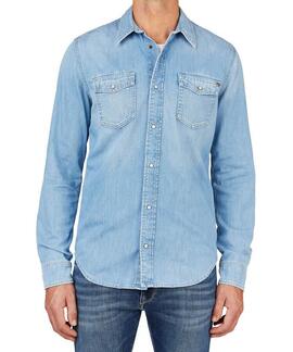 CAMISA VAQUERA HAMMOND REGULAR FIT DENIM BLEACH