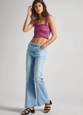 PANTALÓN VAQUERO WILLA BOOTCUT FIT FLARE PF3 DENIM BLEACH