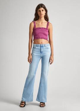 PANTALÓN VAQUERO WILLA BOOTCUT FIT FLARE PF3 DENIM BLEACH