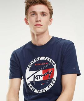 TJM CIRCLE GRAPHIC TEE BLACK IRIS