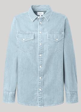 CAMISA VAQUERA IVY REGULAR FIT DENIM AZUL BLEACH