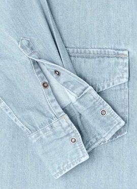 CAMISA VAQUERA IVY REGULAR FIT DENIM AZUL BLEACH