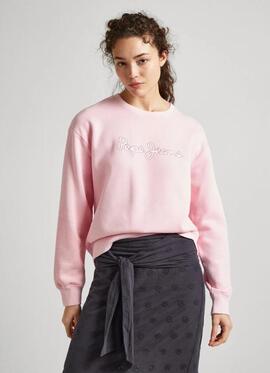 SUDADERA LANA RELAXED FIT ROSA