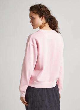 SUDADERA LANA RELAXED FIT ROSA