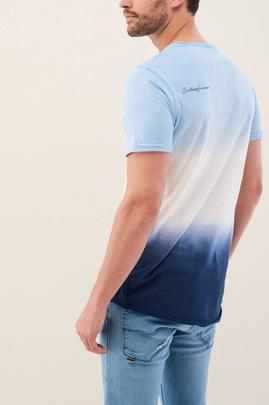 CAMISETA CON EFECTO DEGRADE SLIM FIT AZUL