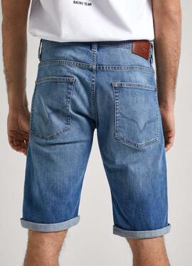 STRAIGHT SHORT HU1 DENIM AZUL