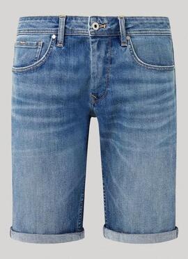 STRAIGHT SHORT HU1 DENIM AZUL