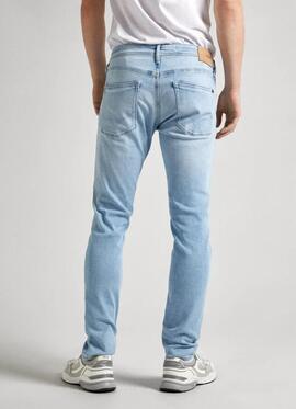 PANTALÓN VAQUERO STANLEY TAPER FIT PF3 DENIM AZUL BLEACH