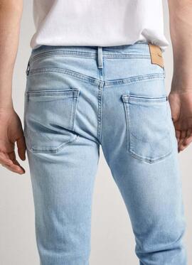 PANTALÓN VAQUERO STANLEY TAPER FIT PF3 DENIM AZUL BLEACH