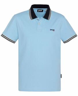 POLO ARTHUR SLIM FIT CELESTE