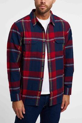 SOBRECAMISA JACKSON WORKER RELAXED FIT GUNNAR PLAID RED