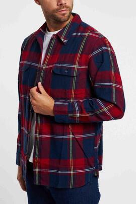 SOBRECAMISA JACKSON WORKER RELAXED FIT GUNNAR PLAID RED