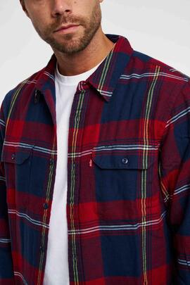 SOBRECAMISA JACKSON WORKER RELAXED FIT GUNNAR PLAID RED