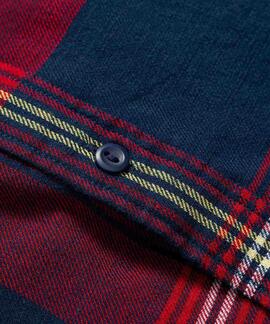 SOBRECAMISA JACKSON WORKER RELAXED FIT GUNNAR PLAID RED