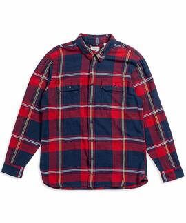 SOBRECAMISA JACKSON WORKER RELAXED FIT GUNNAR PLAID RED