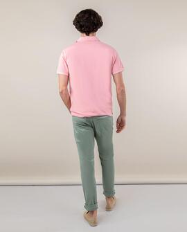 POLO PIQUÉ GARMENT DYED ROSA