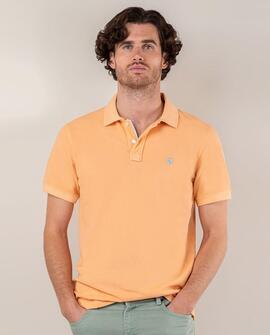 POLO PIQUÉ GARMENT DYED SALMÓN