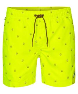 BAÑADOR CON MICROESTAMPADOS NAUTIFY AMARILLO FLUOR