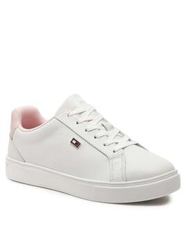 ZAPATILLAS BAJAS FLAG COURT BLANCAS CON LOGO ESMALTADO