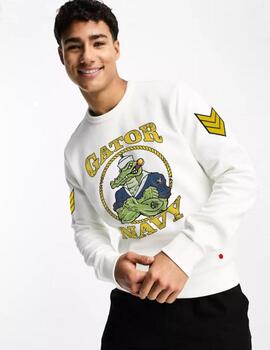 SUDADERA HOMBRE GATOR BLANCA