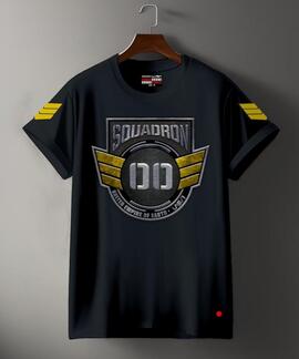 CAMISETA HOMBRE SQUADRON NEGRA