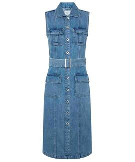 VESTIDO VAQUERO LIZ DENIM AZUL