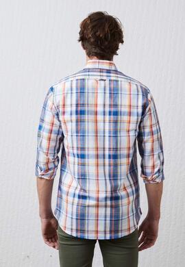 CAMISA SLIM FIT CUADROS MULTICOLOR