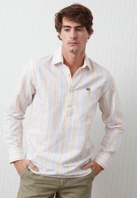 CAMISA POLERA SLIM FIT RAYAS MULTICOLOR