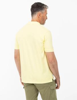 POLO BASIC LOGO AMARILLO DELAVÉ